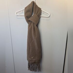 ALPACA CAMARGO Unisex Scarf Brown Tan Color Made In Peru
